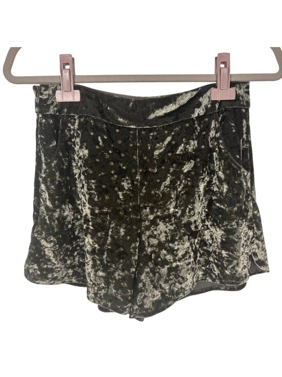 Paper Crane Pants - ✨3/$30 Paper Crane S Crushed Velvet Textured Shorts Artsy Boho